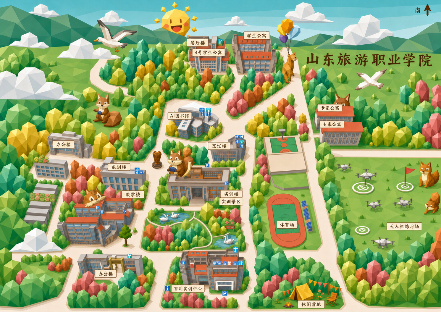 山东旅游职业学院游戏地图